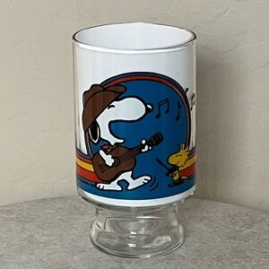 Vintage Snoopy & Woodstock Glass